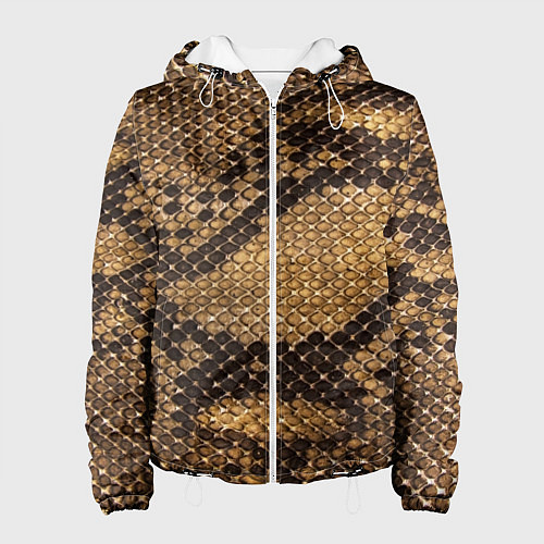 Женская куртка Змеиная кожа / 3D-Белый – фото 1