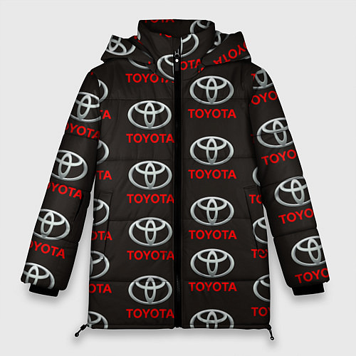 Женская зимняя куртка Toyota / 3D-Черный – фото 1