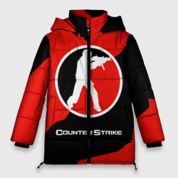 Куртка зимняя женская CS:GO Red Style, цвет: 3D-светло-серый