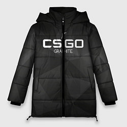 Куртка зимняя женская CS:GO Graphite, цвет: 3D-светло-серый