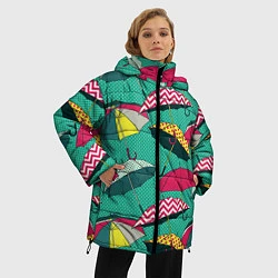 Куртка зимняя женская Поп арт 19, цвет: 3D-черный — фото 2
