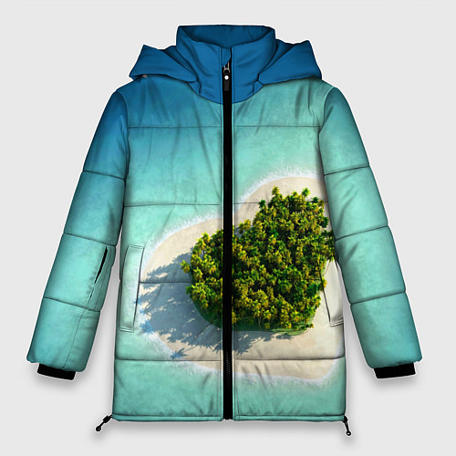 Женская зимняя куртка Остров / 3D-Черный – фото 1