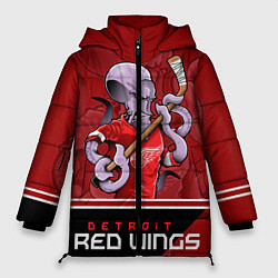 Куртка зимняя женская Detroit Red Wings, цвет: 3D-светло-серый