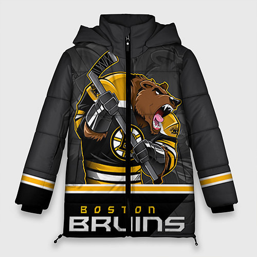 Женская зимняя куртка Boston Bruins / 3D-Черный – фото 1