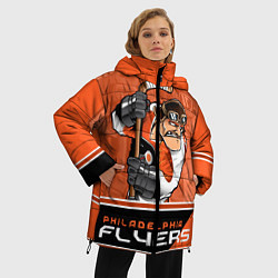 Куртка зимняя женская Philadelphia Flyers, цвет: 3D-красный — фото 2