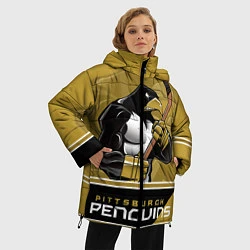 Куртка зимняя женская Pittsburgh Penguins, цвет: 3D-красный — фото 2