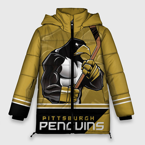 Женская зимняя куртка Pittsburgh Penguins / 3D-Красный – фото 1