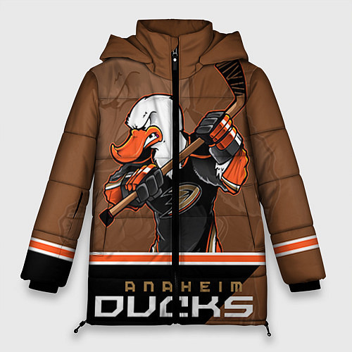 Женская зимняя куртка Anaheim Ducks / 3D-Черный – фото 1