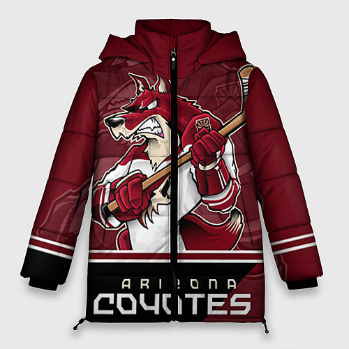 Женская зимняя куртка Arizona Coyotes / 3D-Черный – фото 1