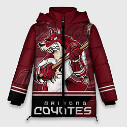 Куртка зимняя женская Arizona Coyotes, цвет: 3D-красный