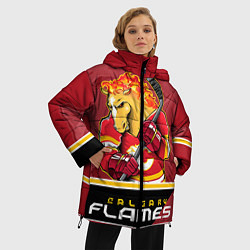 Куртка зимняя женская Calgary Flames, цвет: 3D-черный — фото 2