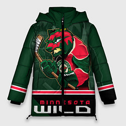 Куртка зимняя женская Minnesota Wild, цвет: 3D-черный