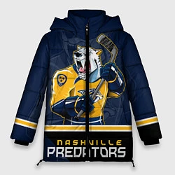 Куртка зимняя женская Nashville Predators, цвет: 3D-черный