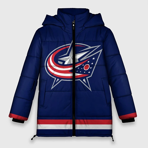 Женская зимняя куртка Columbus Blue Jackets / 3D-Черный – фото 1