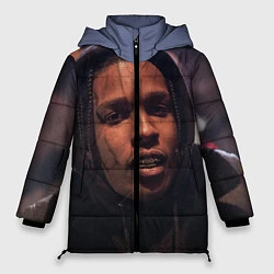 Куртка зимняя женская ASAP Rocky: Black Hip-Hop, цвет: 3D-красный