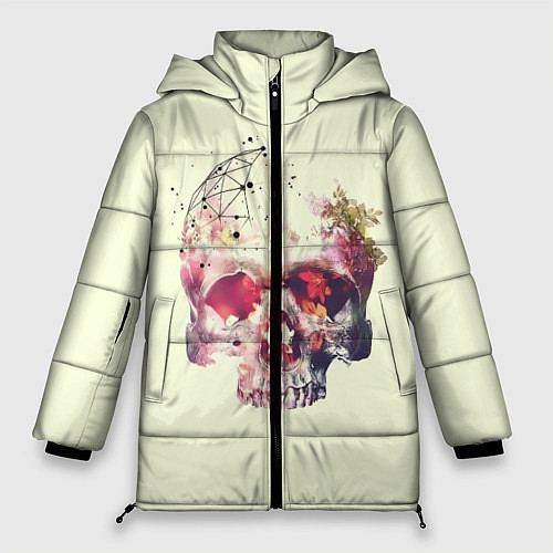 Женская зимняя куртка Skull / 3D-Черный – фото 1