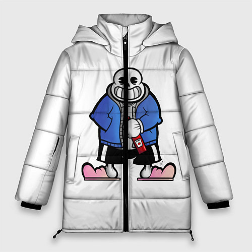 Женская зимняя куртка Undertale / 3D-Черный – фото 1