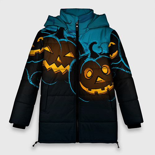 Женская зимняя куртка Halloween3 / 3D-Черный – фото 1