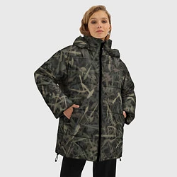 Куртка зимняя женская Камуфляж с холодным оружием, цвет: 3D-черный — фото 2