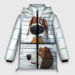 Куртка зимняя женская Разыскивается пёс, цвет: 3D-черный