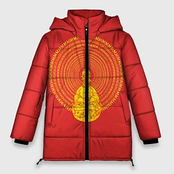 Куртка зимняя женская Гомер медитирует, цвет: 3D-светло-серый