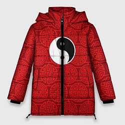 Куртка зимняя женская Yin Yang, цвет: 3D-красный
