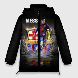 Куртка зимняя женская Messi FCB, цвет: 3D-черный