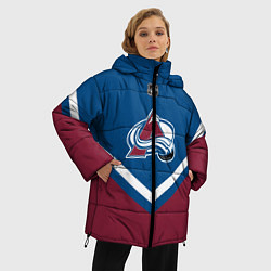 Куртка зимняя женская NHL: Colorado Avalanche, цвет: 3D-черный — фото 2