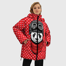 Куртка зимняя женская Панда пилот, цвет: 3D-красный — фото 2