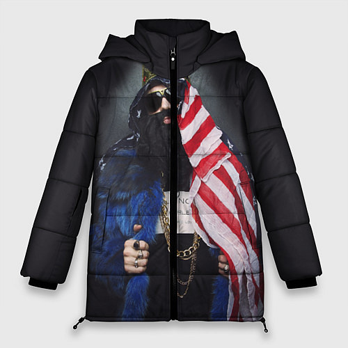 Женская зимняя куртка Большой Русский Босс / 3D-Черный – фото 1