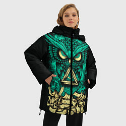Куртка зимняя женская Bring Me The Horizon: Owl, цвет: 3D-красный — фото 2