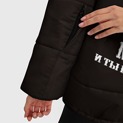 Куртка зимняя женская Есть ли жизнь после смерти ?, цвет: 3D-черный — фото 2