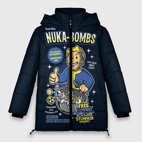 Женская зимняя куртка Nuka Bombs / 3D-Черный – фото 1