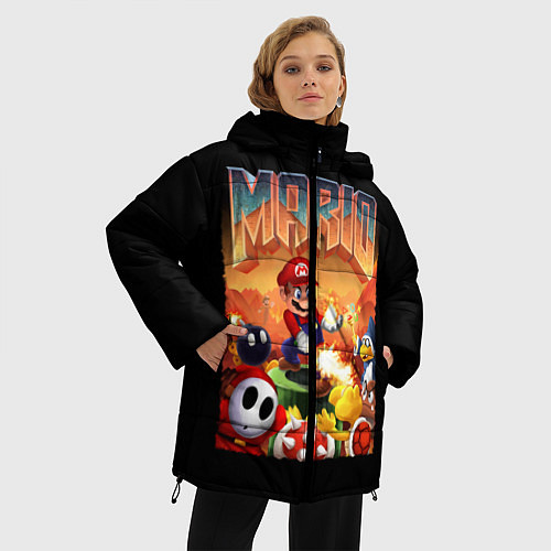 Женская зимняя куртка Mario Doom / 3D-Светло-серый – фото 3