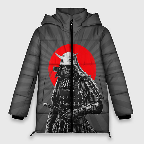 Женская зимняя куртка Мертвый самурай / 3D-Красный – фото 1