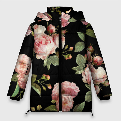 Женская зимняя куртка TOP Roses / 3D-Черный – фото 1