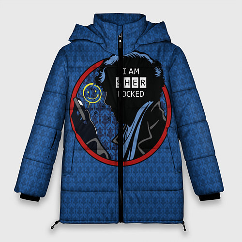 Женская зимняя куртка I am Sherlocked / 3D-Черный – фото 1