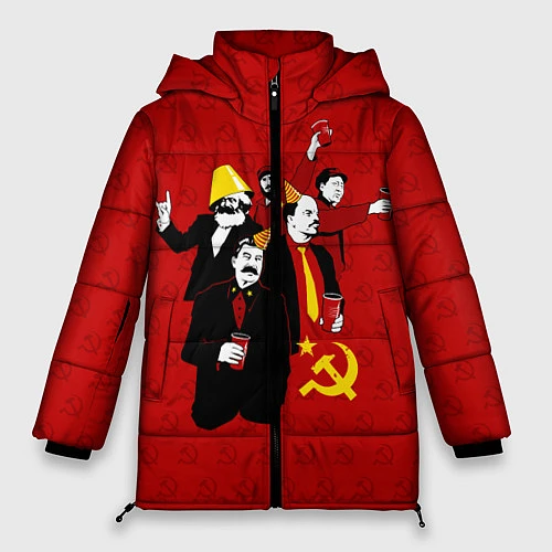 Женская зимняя куртка Communist Party / 3D-Черный – фото 1