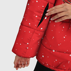 Куртка зимняя женская Акула Дед Мороз, цвет: 3D-черный — фото 2