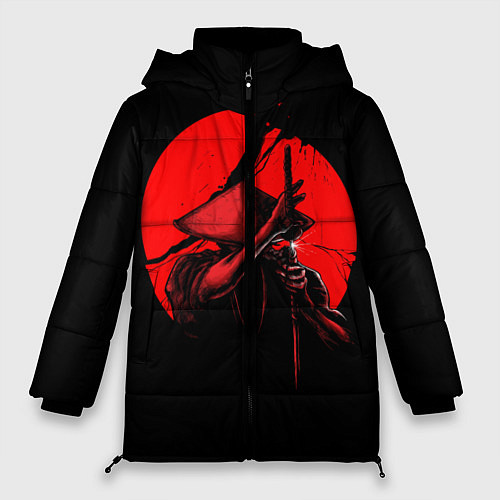 Женская зимняя куртка Сила самурая / 3D-Черный – фото 1