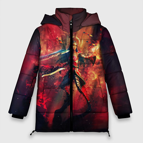 Женская зимняя куртка Red / 3D-Черный – фото 1