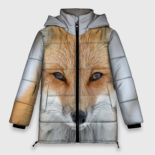 Женская зимняя куртка Зимняя лиса / 3D-Красный – фото 1