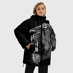 Куртка зимняя женская Рык львицы, цвет: 3D-светло-серый — фото 2