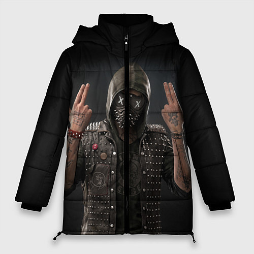 Женская зимняя куртка WatchDogs / 3D-Черный – фото 1