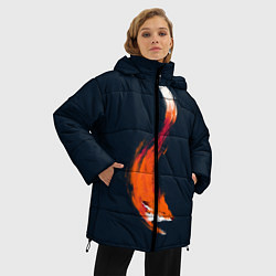 Куртка зимняя женская Хитрая лисичка, цвет: 3D-черный — фото 2