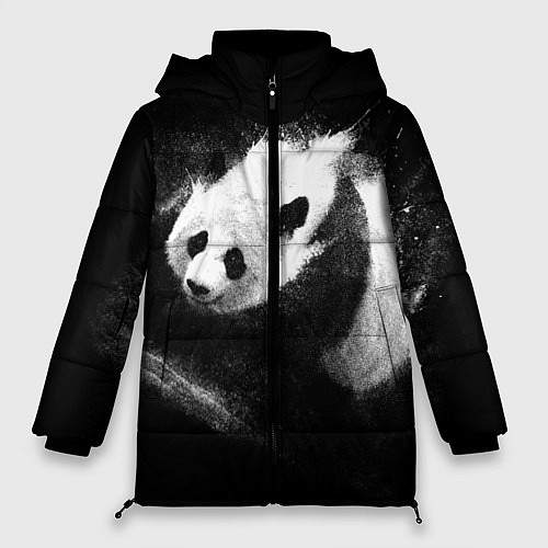 Женская зимняя куртка Молочная панда / 3D-Черный – фото 1