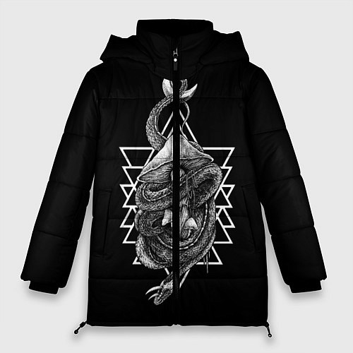 Женская зимняя куртка Магия природы / 3D-Черный – фото 1