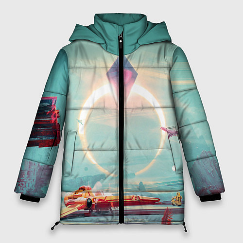 Женская зимняя куртка No Mans Sky / 3D-Черный – фото 1