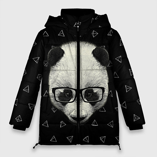 Женская зимняя куртка Умная панда / 3D-Светло-серый – фото 1
