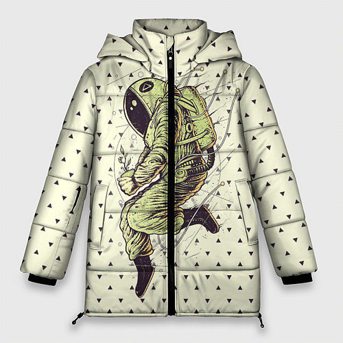 Женская зимняя куртка Зеленая миссия / 3D-Черный – фото 1